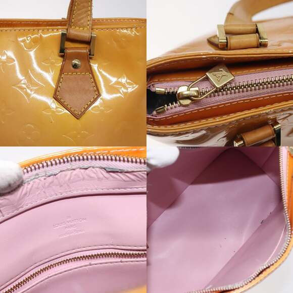 LOUIS VUITTON Monogram Vernis Houston Bag Marshmallow Pink M91302 - Picture 11 of 13